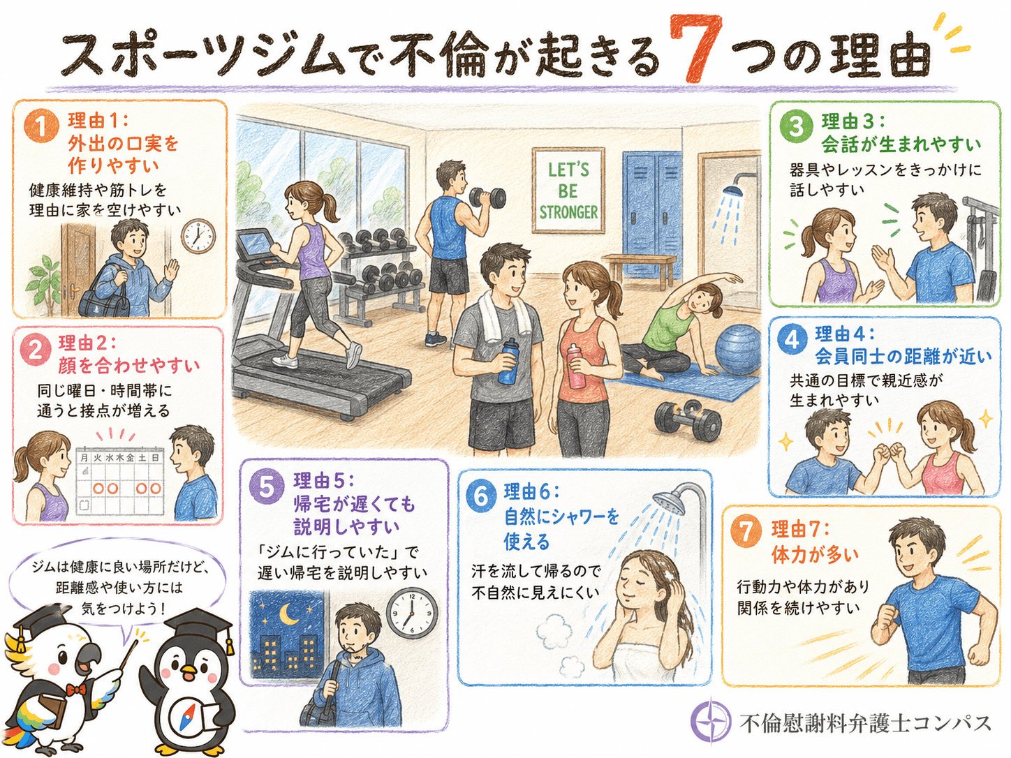 ２章　スポーツジムで不倫が起きる理由７つ